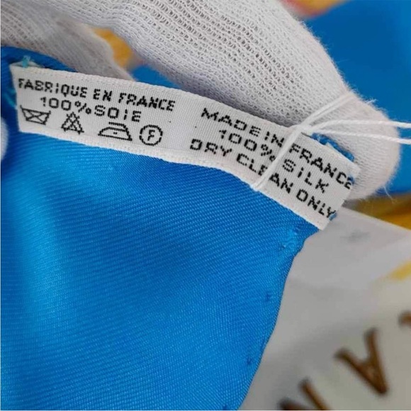 Hermes Carre 90 Republique Francaise Liberte 1789 Silk Scarf in Blue with box - Picture 6 of 9